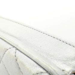 Pre Owned Chanel Silver Shoulder Bag