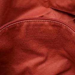 Pre Owned Chanel Deauville Tote Gm Bag Chain Shoulder Canvas Leather Pink White