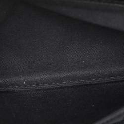 Pre Owned Chanel Black Quilted Glazed Leather Small CC Delivery Bag