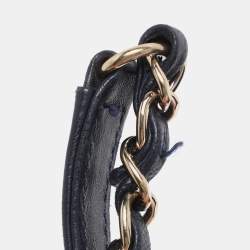 Pre Owned Chanel Blue Quilted Leather Small Trendy CC Flap Top Handle Bag