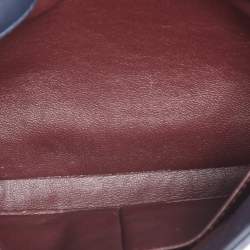 Pre Owned Chanel Blue Quilted Leather Small Trendy CC Flap Top Handle Bag