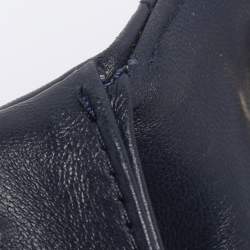 Pre Owned Chanel Blue Quilted Leather Small Trendy CC Flap Top Handle Bag