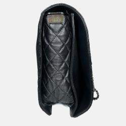 Pre Owned Chanel Boy Xl Black Paris-Dallas Enchained Shoulder Bag
