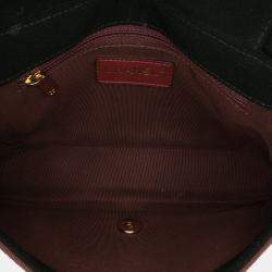 Pre Owned Chanel Black Red Small Bicolor Quilted Grosgrain Satin Small Mademoiselle Double Flap