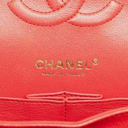 مملوكة مسبقًا Chanel Classic Medium Red Caviar Leather Double Flap Bag