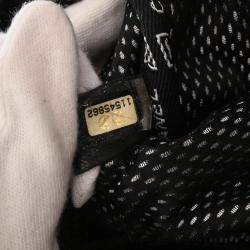 Pre Owned Chanel Sport Line Black Coated Canvas/Canvas Shoulder Bag