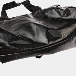 Pre Owned Chanel Sport Line Black Coated Canvas/Canvas Shoulder Bag