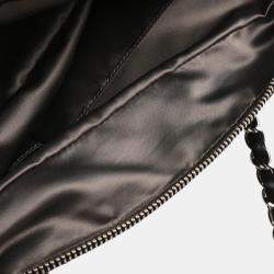 Pre Owned Chanel Mademoiselle Lock Black Lambskin Shoulder Bag