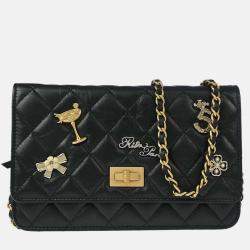 Pre Owned ChanelLucky Charms 2.55 Reissue Calfskin Wallet On Chain 
