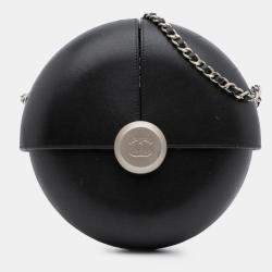 Pre Owned Chanel Black Lambskin Evening In The Air Crossbody