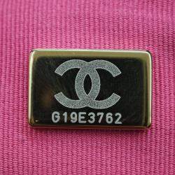 Pre Owned Chanel Black Small CC Quilted Calfskin Vanity Case with Chain
