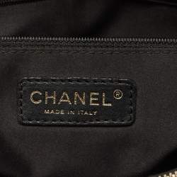 Pre Owned Chanel Black Quilted Caviar Leather GST Grand Shopping Tote