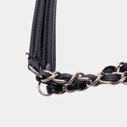 Pre Owned Chanel Black Quilted Lambskin 7 Tote