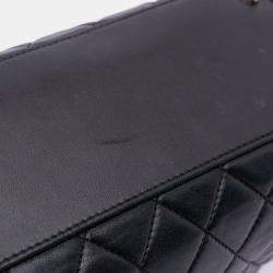 Pre Owned Chanel Black Quilted Lambskin 7 Tote
