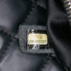 Pre Owned Chanel Black Quilted Lambskin 7 Tote