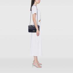 Pre Owned Chanel Blue Paris-Greece Calfskin Archi Chic Flap