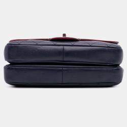 Pre Owned Chanel Blue Paris-Greece Calfskin Archi Chic Flap