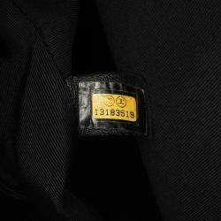 Pre Owned Chanel Black Patent Grand Shopping Tote