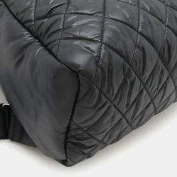 Pre Owned Chanel Coco Cocoon Black Quilted Leather Backpack
