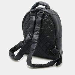 Pre Owned Chanel Coco Cocoon Black Quilted Leather Backpack