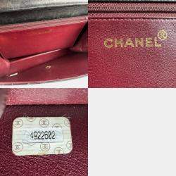 Pre Owned Chanel Black Lambskin Shoulder Bag