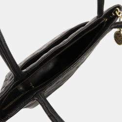 Pre Owned Chanel Black Caviar Medallion Tote