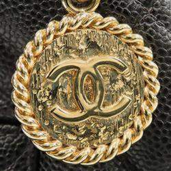 Pre Owned Chanel Black Caviar Medallion Tote