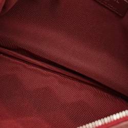 Pre Owned Chanel Burgundy Quilted Leather Medium O Case Clutch