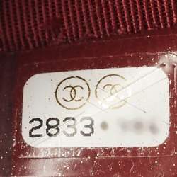 Pre Owned Chanel Burgundy Quilted Leather Medium O Case Clutch