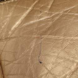 Pre Owned Chanel Gold Quilted Aged Calf Leather Paris-Bombay Pondichery Flap bag
