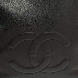 Pre Owned Chanel Black Leather CC Dome Satchel