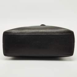 Pre Owned Chanel Black Leather CC Dome Satchel