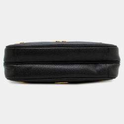 Pre Owned Chanel CC Black Caviar Leather Tote Bag