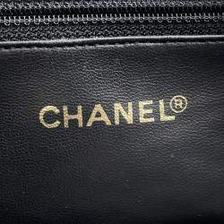Pre Owned Chanel CC Black Caviar Leather Tote Bag