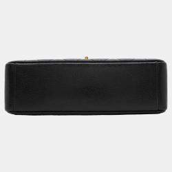 Pre Owned Chanel Diana Black Caviar Leather 25 Chain Shoulder Bag
