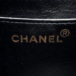 Pre Owned Chanel Diana Black Caviar Leather 25 Chain Shoulder Bag