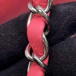 Pre Owned Chanel Mini Flap Pink Lambskin Shoulder Bag