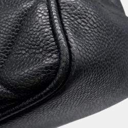 Pre Owned Chanel Deca Coco Black Caviar Leather Tote Bag