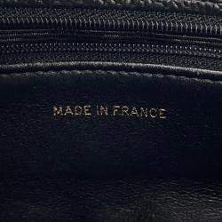 Pre Owned Chanel Deca Coco Black Caviar Leather Tote Bag