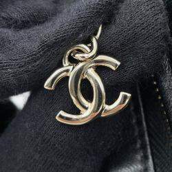 Pre Owned Chanel CC Chain Black Lambskin Shoulder Bag