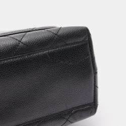 Pre Owned Chanel Matelasse Handbag Calfskin Black Ghw Cc Coco