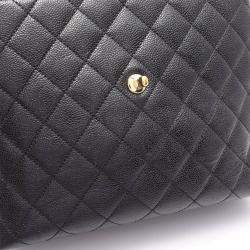 Pre Owned Chanel Matelasse Handbag Calfskin Black Ghw Cc Coco
