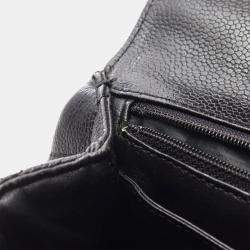 Pre Owned Chanel Matelasse Handbag Calfskin Black Ghw Cc Coco