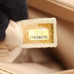 Pre Owned Chanel Matelasse Grand Shopping Gst Chain Tote Bag A50995 Leather Beige Ghw