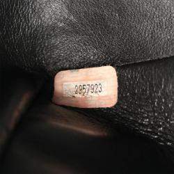 Pre Owned Chanel Mademoiselle Jumbo CC Calfskin Black Chain Shoulder Bag 