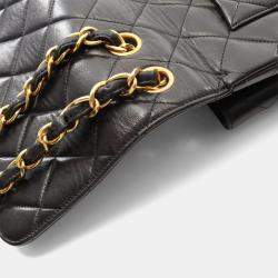 Pre Owned Chanel Jumbo Matelasse 30 Single Flap Chain Shoulder Bag Lambskin