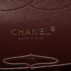 Pre Owned Chanel Black Quilted Caviar Leather Jumbo Classic Double Flap Bag
