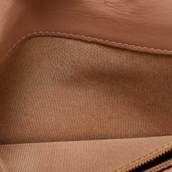 Pre Owned Chanel Beige Caviar Leather CC Bifold Long Wallet