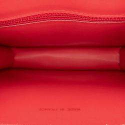 Pre Owned Chanel Red Vinyl Hologram CC Shoulder Bag