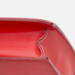 Pre Owned Chanel Red Vinyl Hologram CC Shoulder Bag
